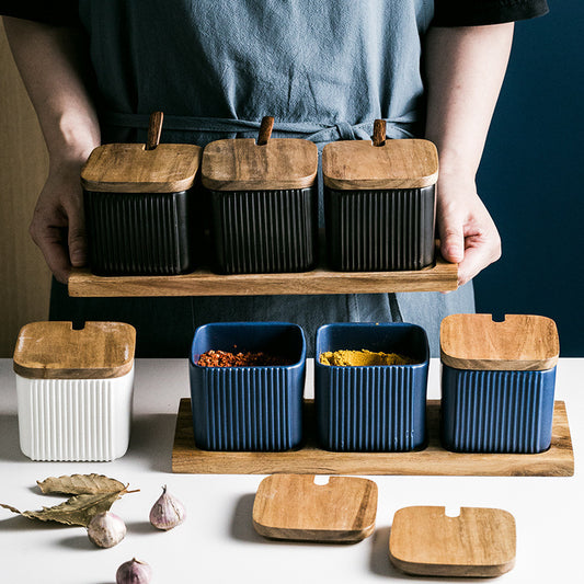 Ceramic Seasoning Jar Set
